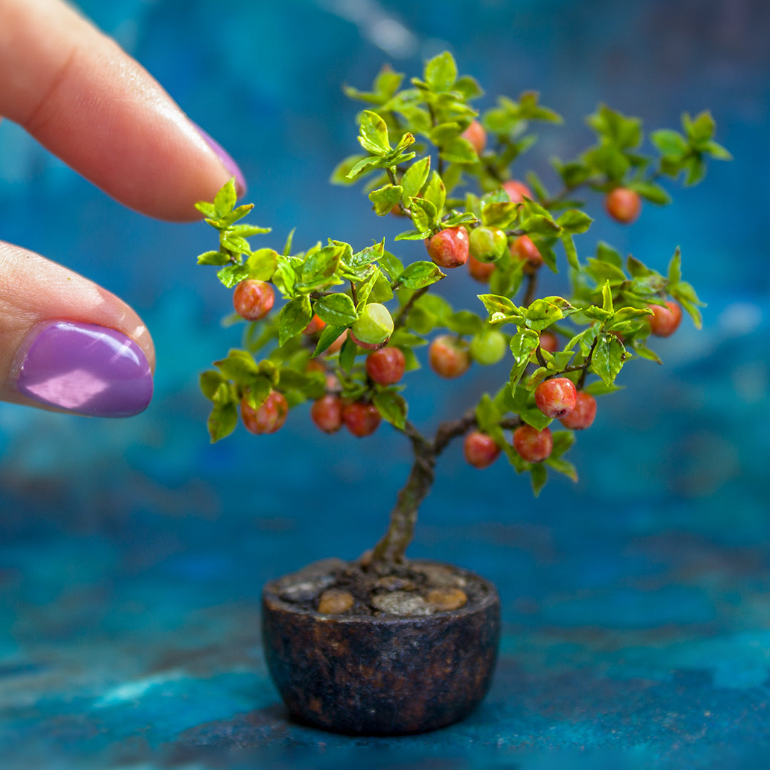 TUTORIAL Miniature apple tree with polymer and air dry clay | PDF + video
