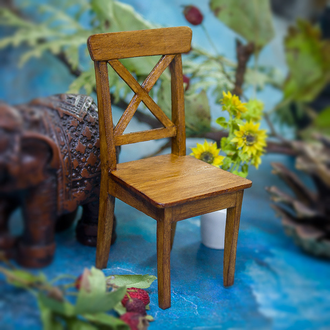 TEMPLATE Miniature chair inspired by Ikea Ingolf in 1:12 scale | PDF
