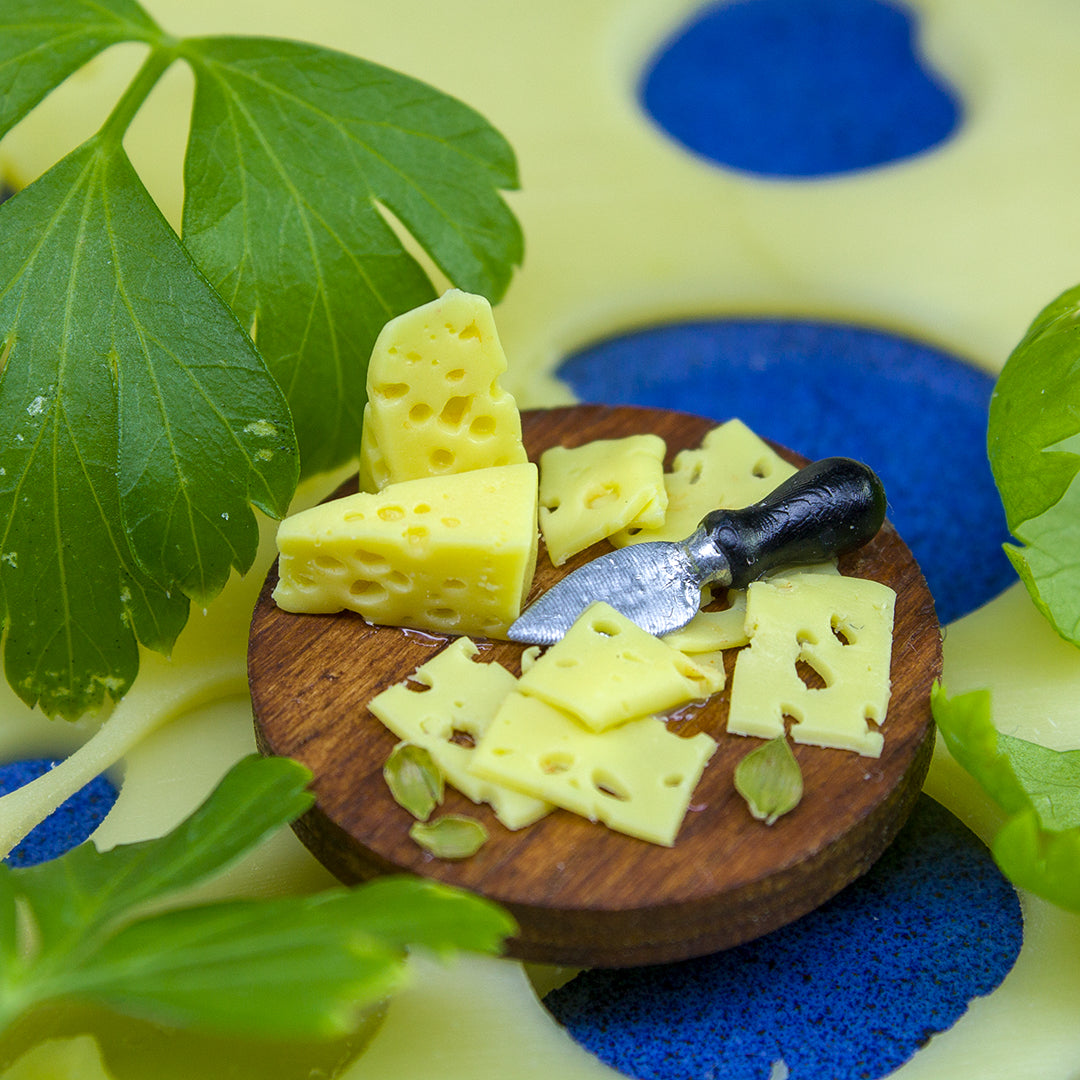 TUTORIAL miniature Maasdam cheese with polymer clay | PDF + video