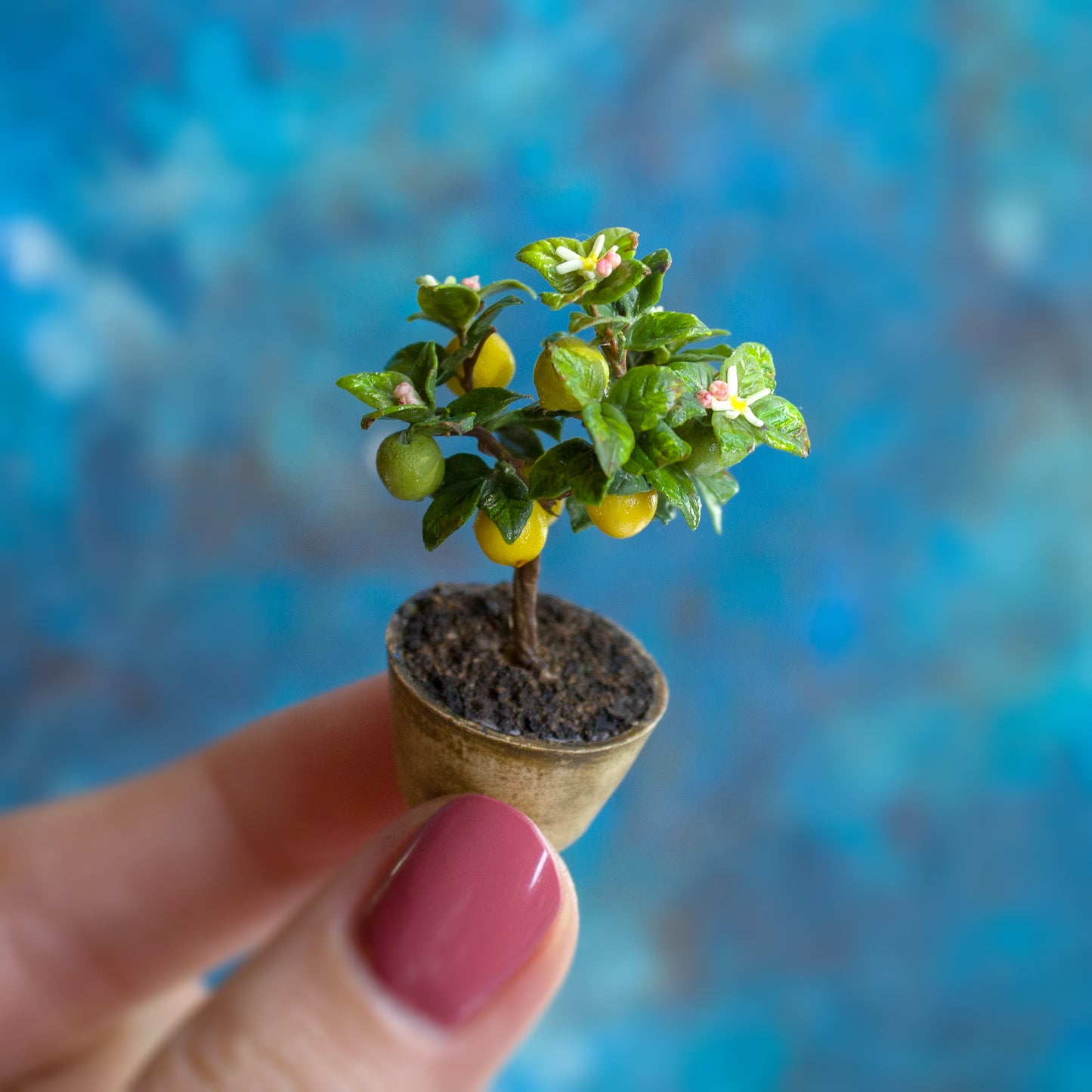 TUTORIAL Miniature lemon tree with polymer clay | PDF + video