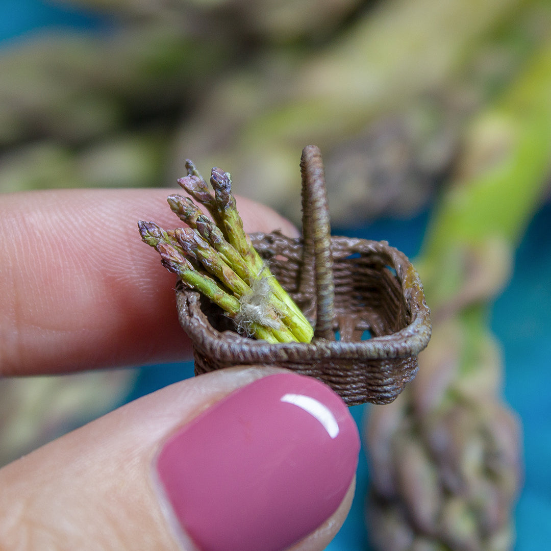 TUTORIAL Miniature asparagus with polymer clay | PDF + video