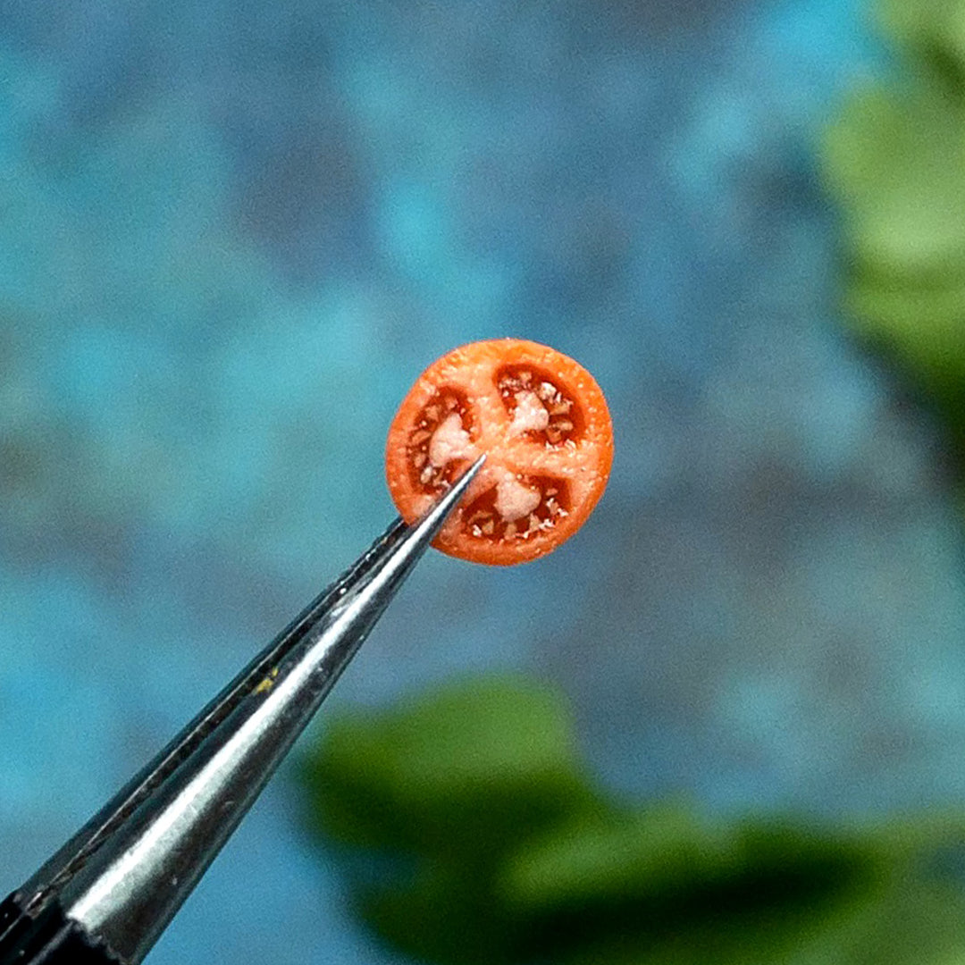 TUTORIAL Miniature polymer clay tomato cane for 1:12 scale dollhouse | PDF + video