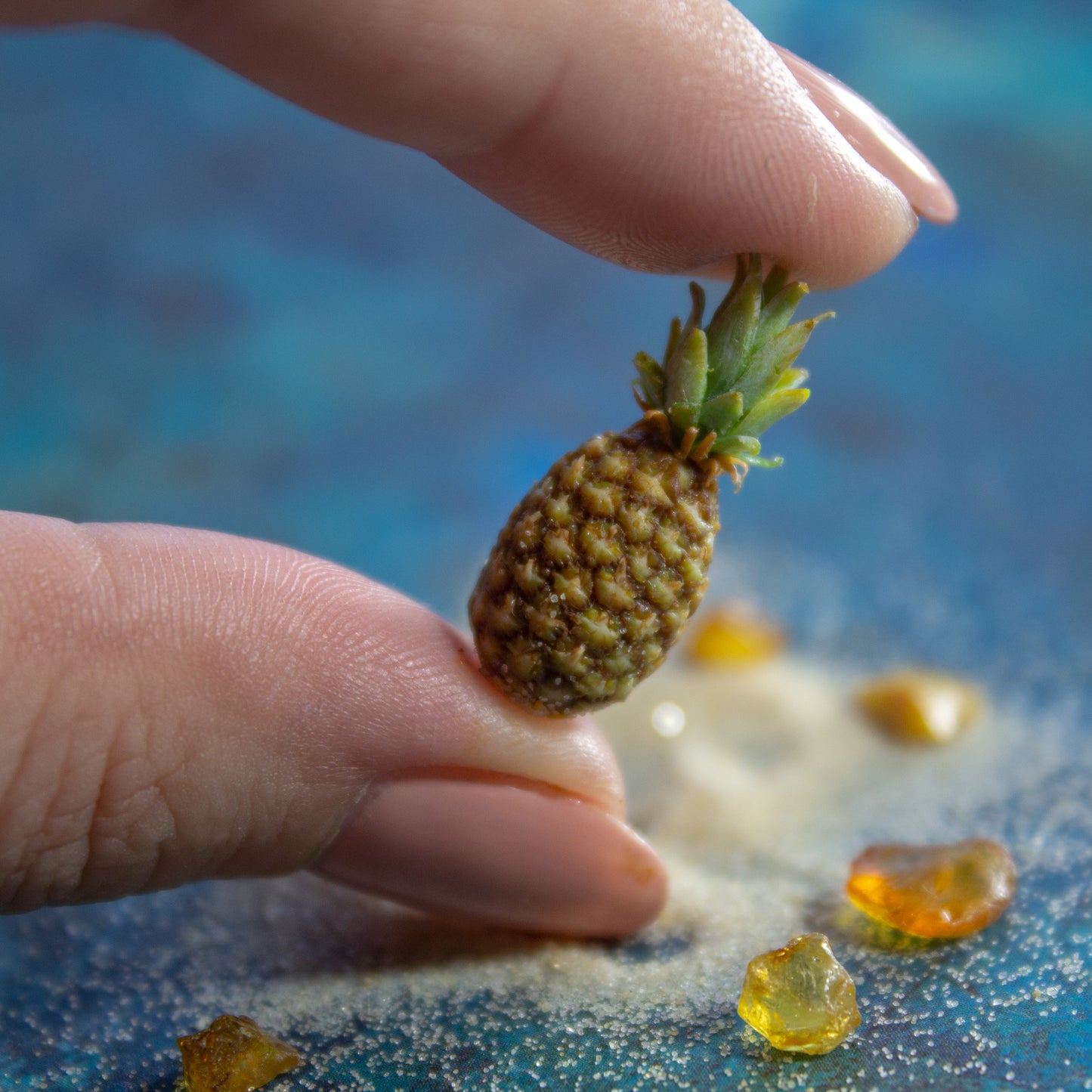 TUTORIAL Miniature polymer clay pineapple for 1:12 scale dollhouse | PDF + video