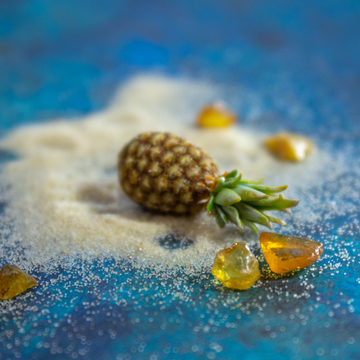 TUTORIAL Miniature polymer clay pineapple for 1:12 scale dollhouse | PDF + video