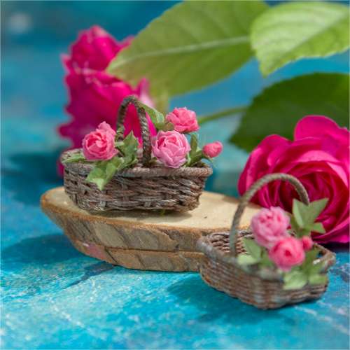 TUTORIAL Miniature wicker basket with a rectangular bottom | PDF + video