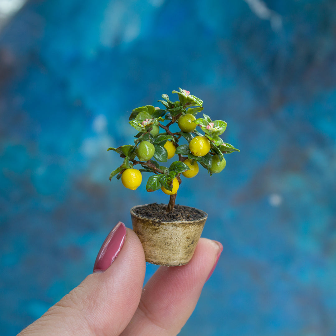 TUTORIAL Miniature lemon tree with polymer clay | PDF + video