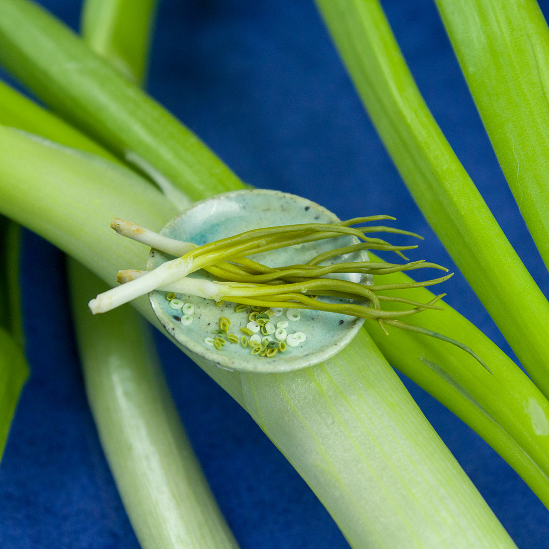 TUTORIAL Miniature green onion with polymer clay | PDF + video