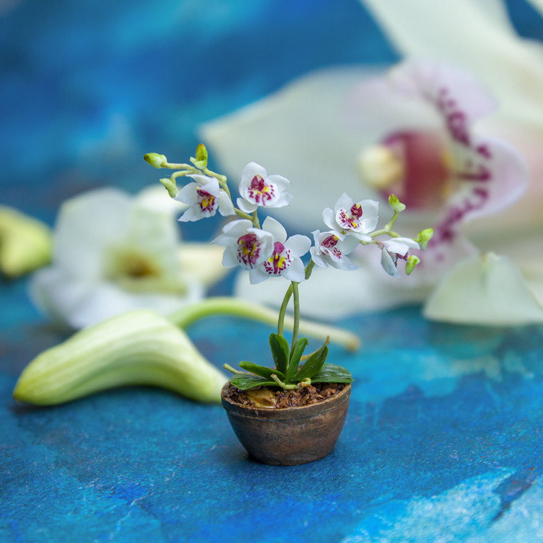 TUTORIAL Miniature orchid with air dry clay | PDF + video
