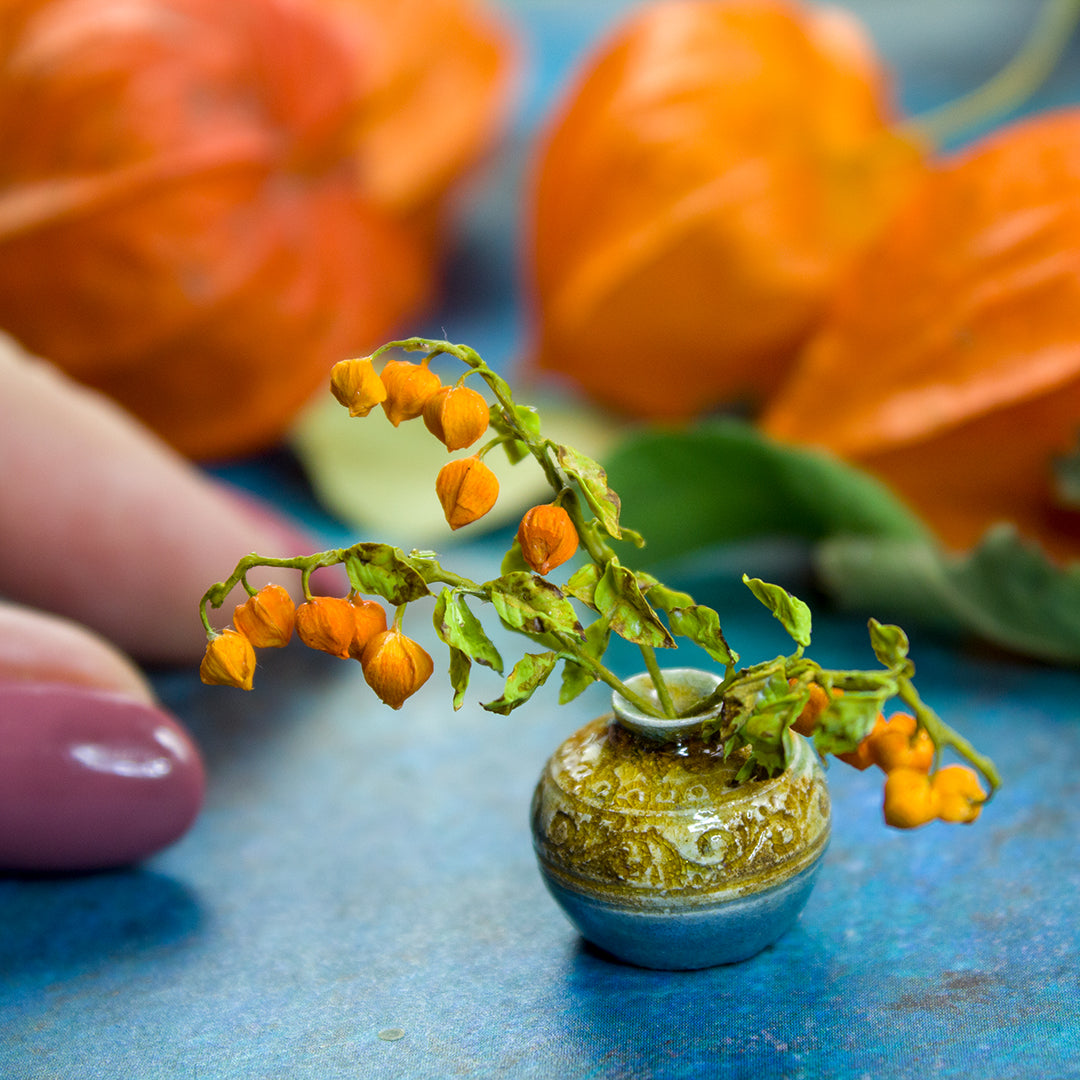 TUTORIAL Miniature physalis with air dry clay | PDF + video