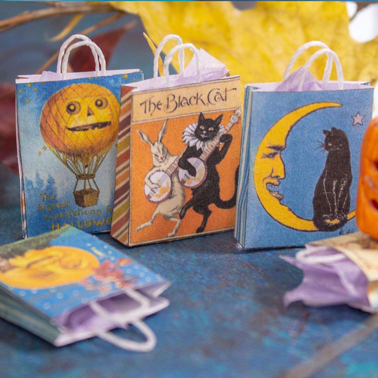 TEMPLATE Miniature Halloween bags | PDF