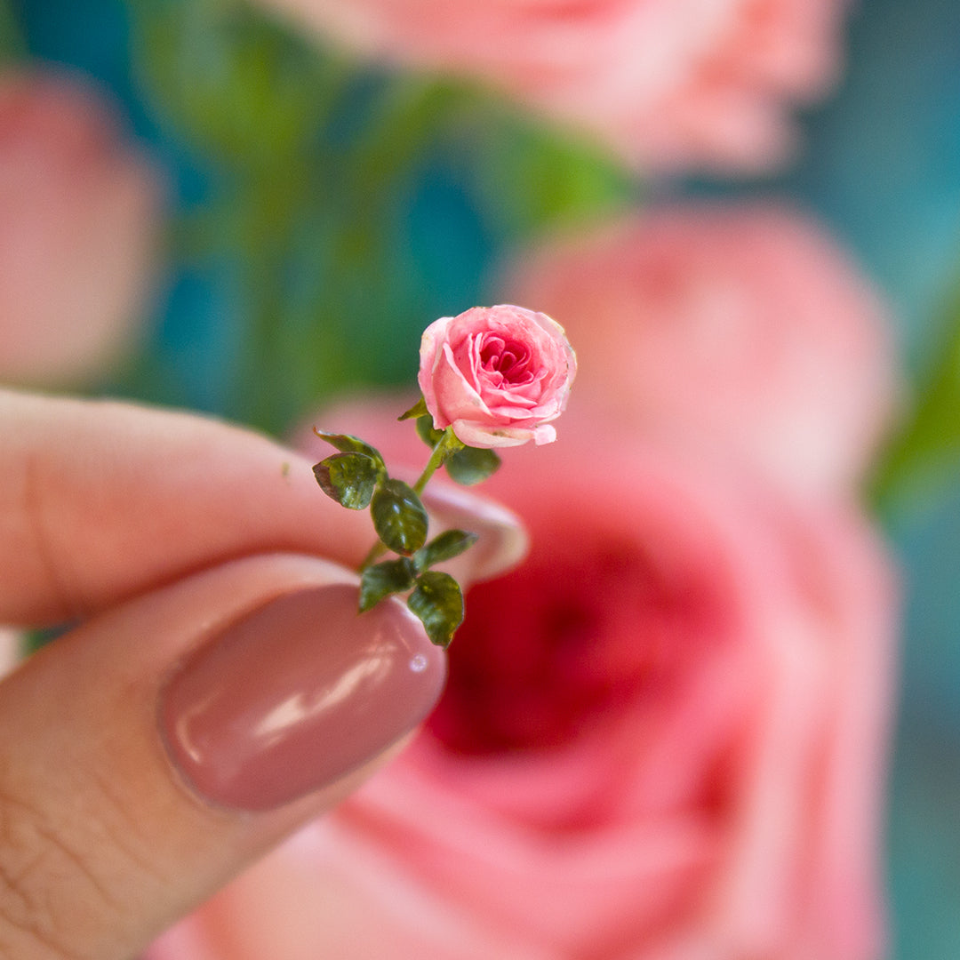 TUTORIAL Miniature Austin rose with cold porcelain or air dry clay | PDF + video