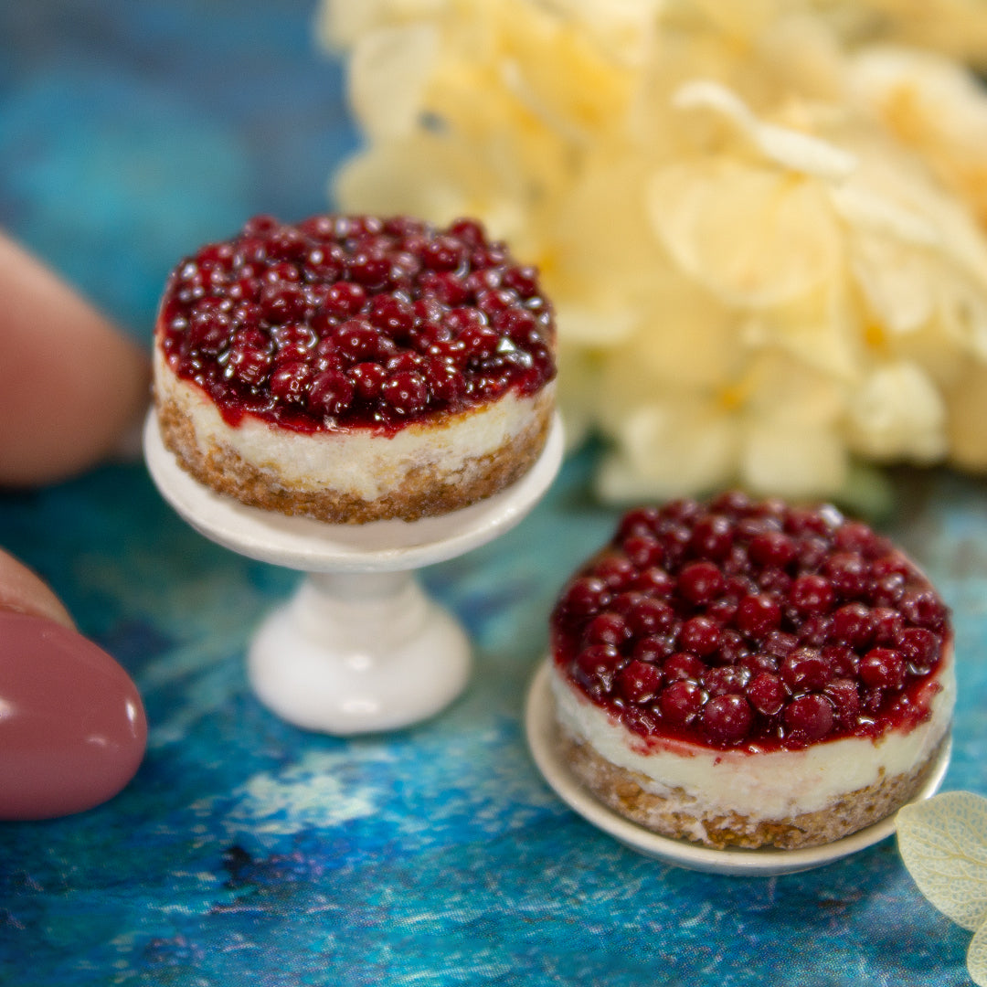 TUTORIAL Miniature cherry cheesecake with polymer clay | PDF + video