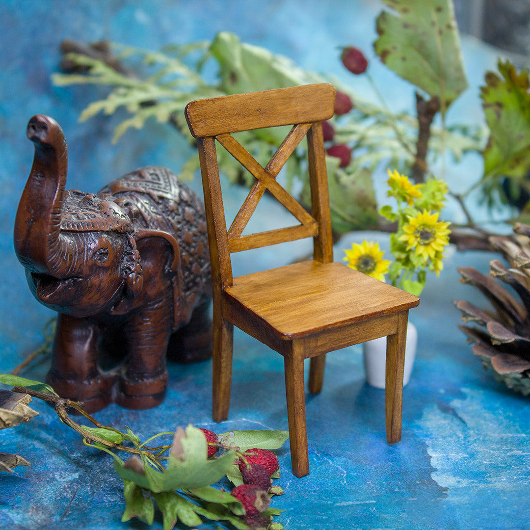 TEMPLATE Miniature chair inspired by Ikea Ingolf in 1:12 scale | PDF