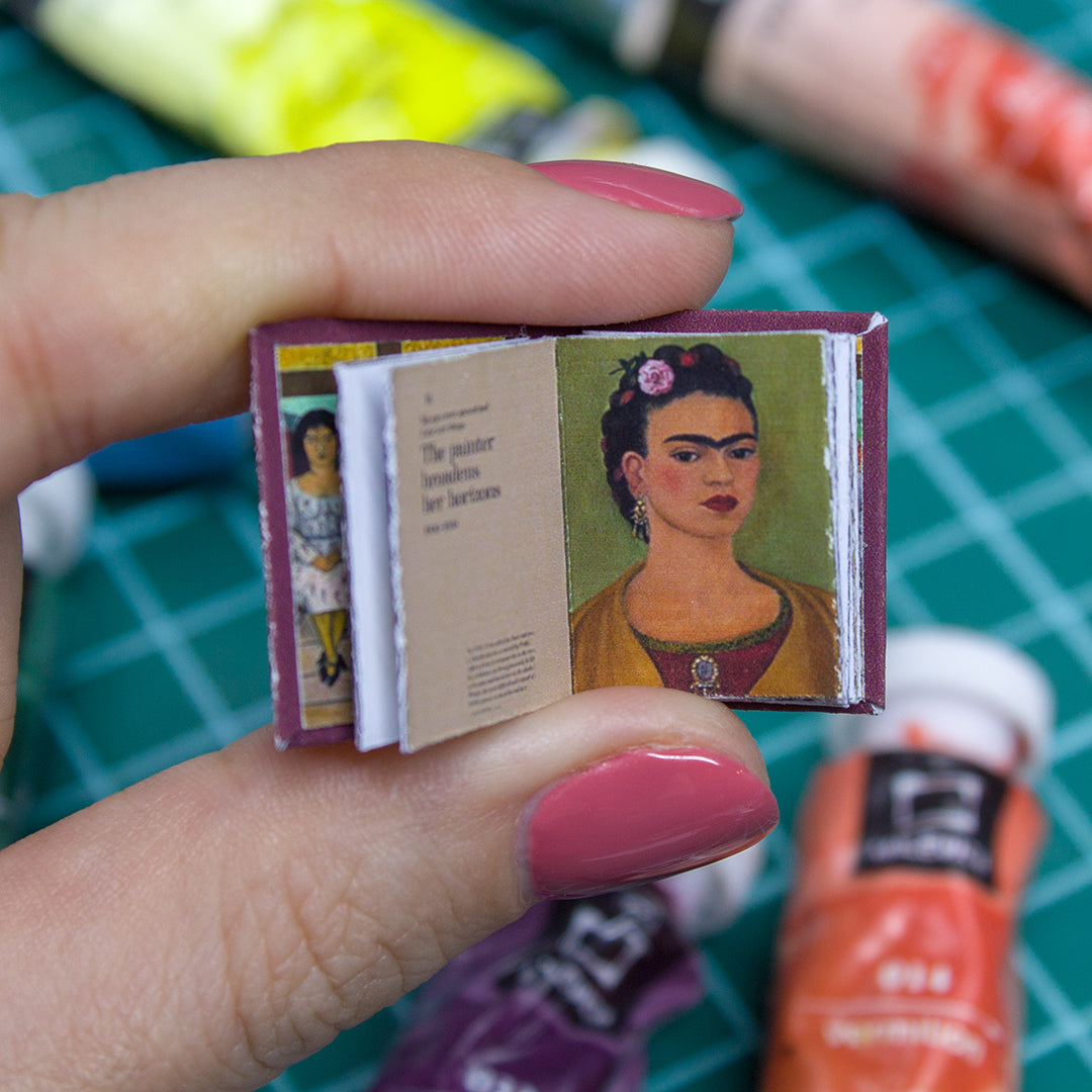 TEMPLATE Miniature book Frida Kahlo paintings | PDF