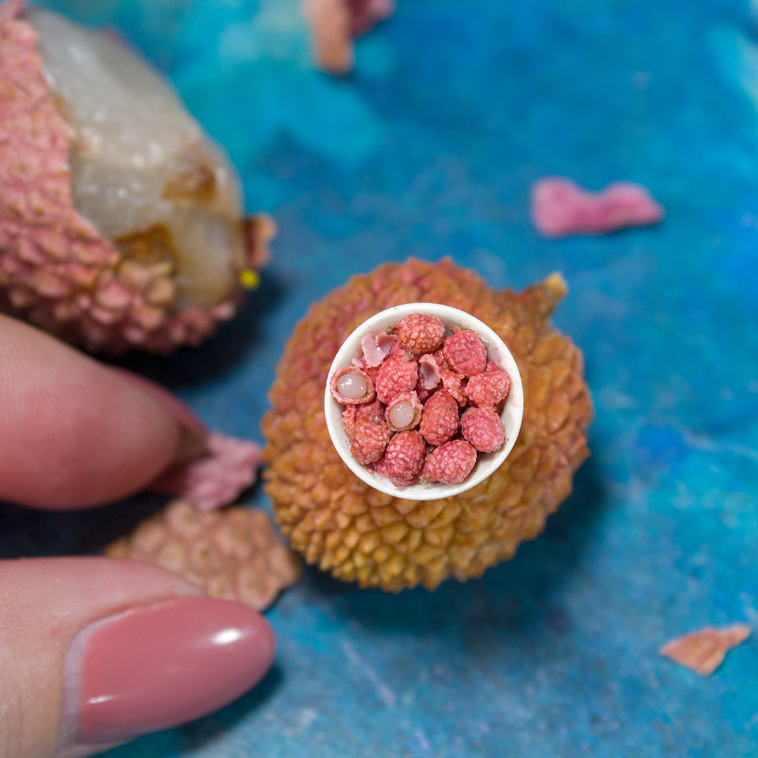TUTORIAL Miniature litchi with polymer clay | PDF + video