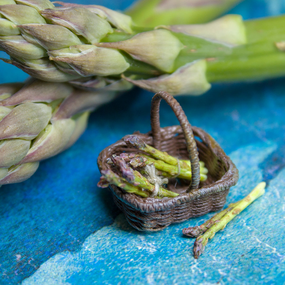 TUTORIAL Miniature asparagus with polymer clay | PDF + video