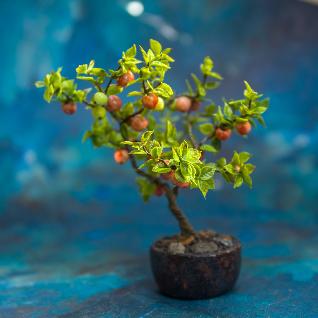 TUTORIAL Miniature apple tree with polymer and air dry clay | PDF + video