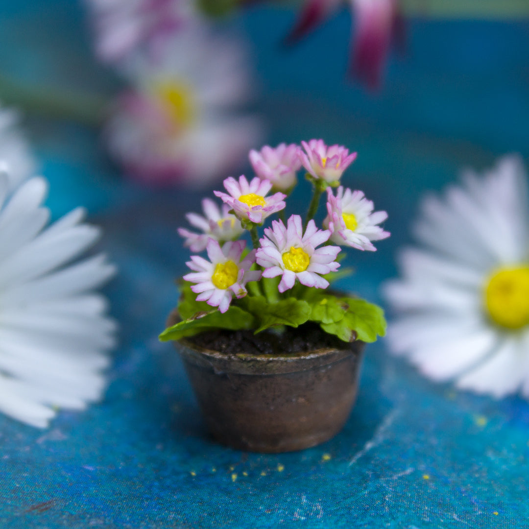 TUTORIAL Miniature daisies with air dry clay | PDF + video