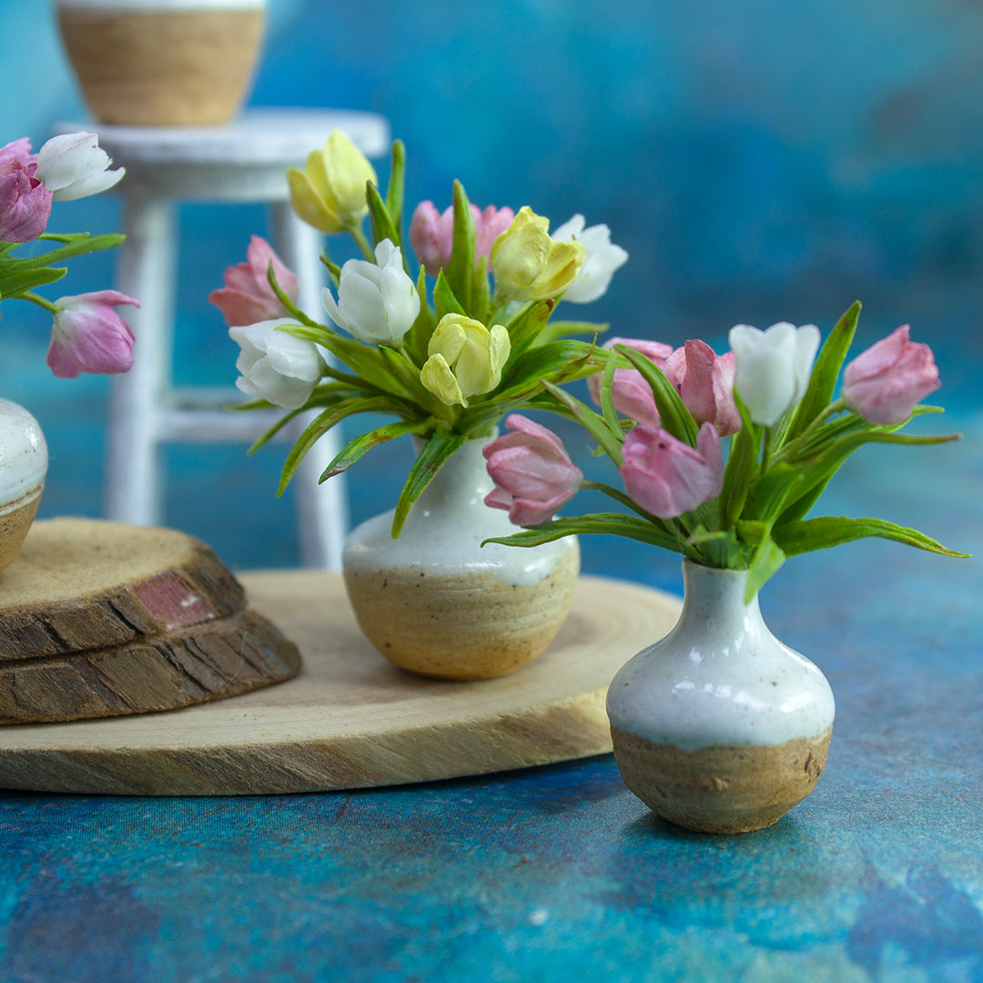 TUTORIAL Miniature tulips with air dry clay | PDF + video