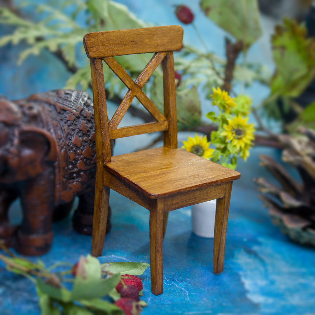 TEMPLATE Miniature chair inspired by Ikea Ingolf in 1:12 scale | PDF