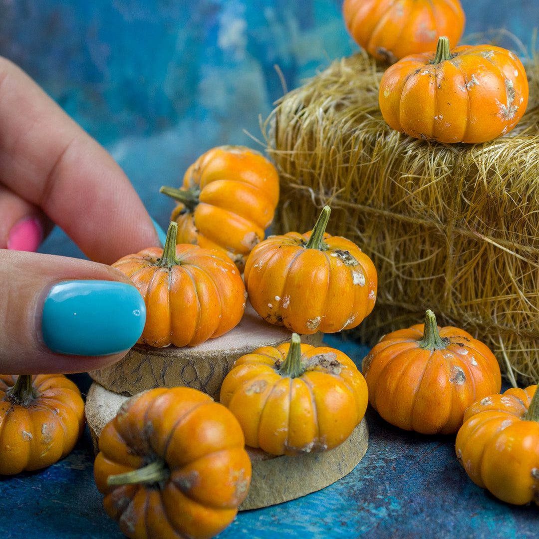 TUTORIAL Miniature dirty pumpkins with polymer clay | PDF + video