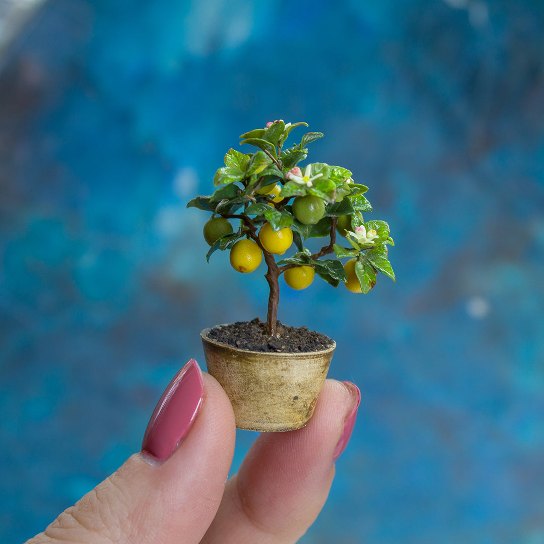 TUTORIAL Miniature lemon tree with polymer clay | PDF + video