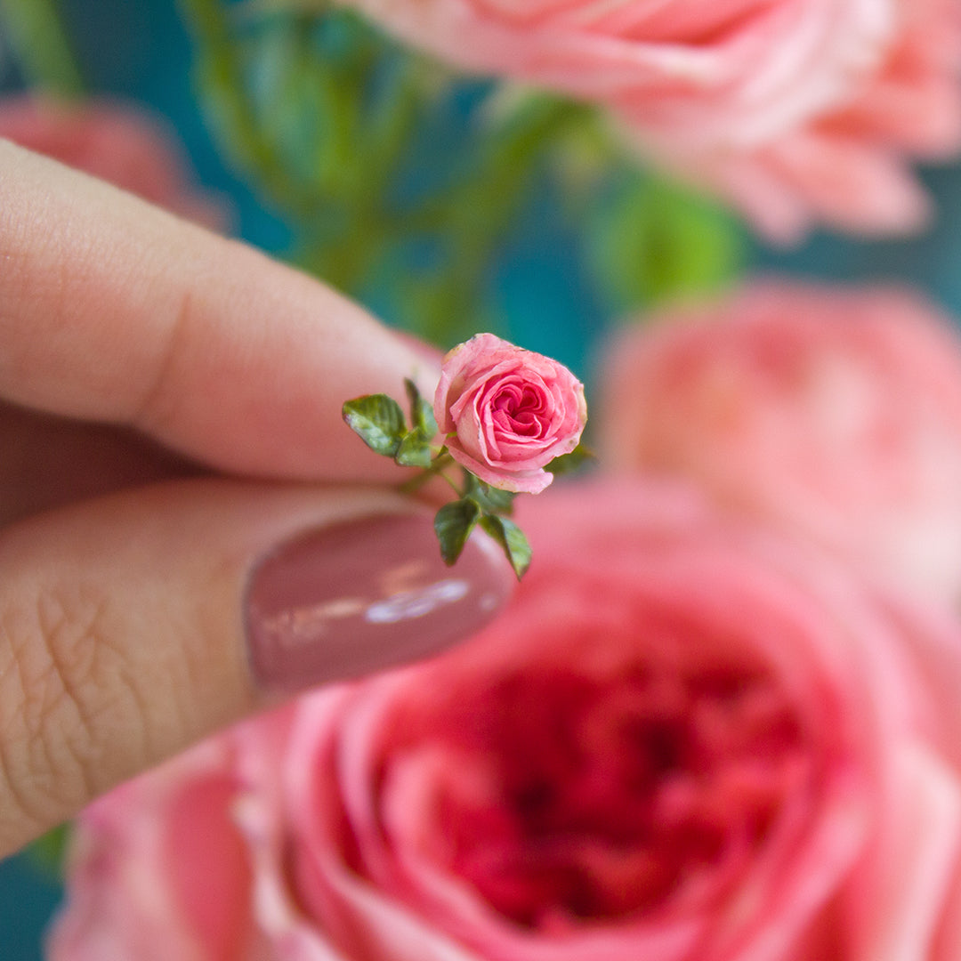 TUTORIAL Miniature Austin rose with cold porcelain or air dry clay | PDF + video