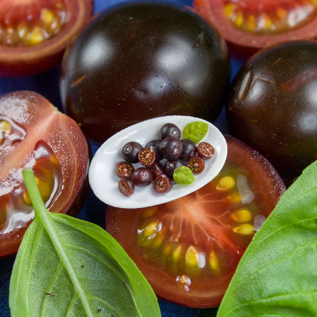 TUTORIAL Miniature chocolate cherry tomato cane with polymer clay | PDF + video