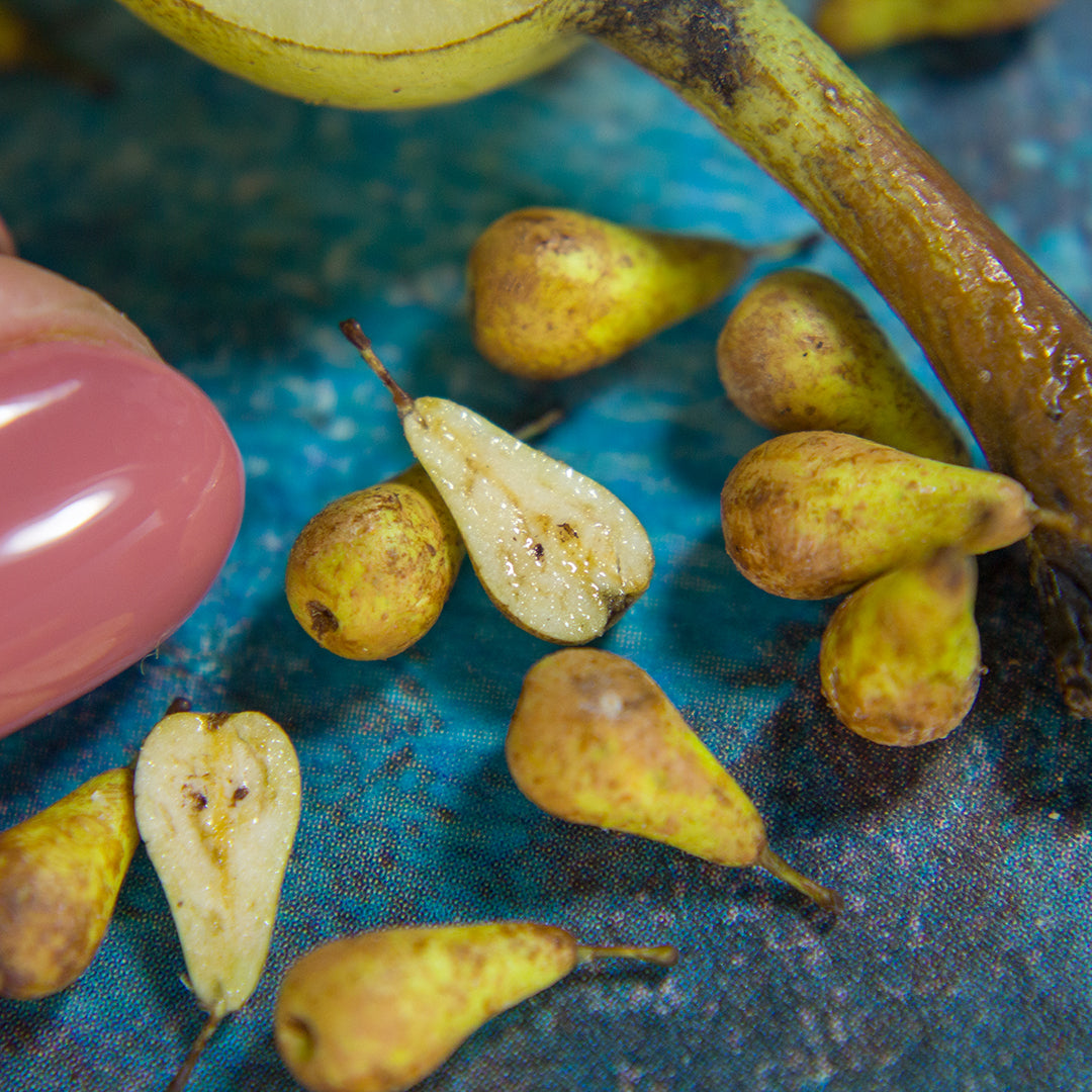 TUTORIAL Miniature polymer clay green pears with polymer clay | PDF + video