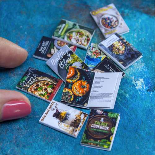 TEMPLATE 11pcs Miniature cooking booklets on A4 sheet | PDF