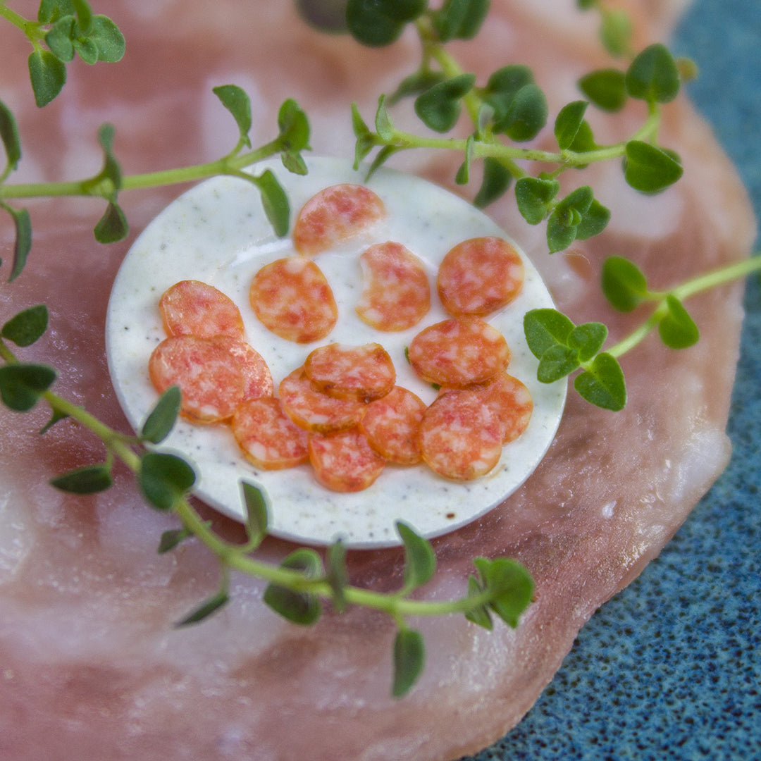 TUTORIAL Miniature salami cane with polymer clay | PDF + video