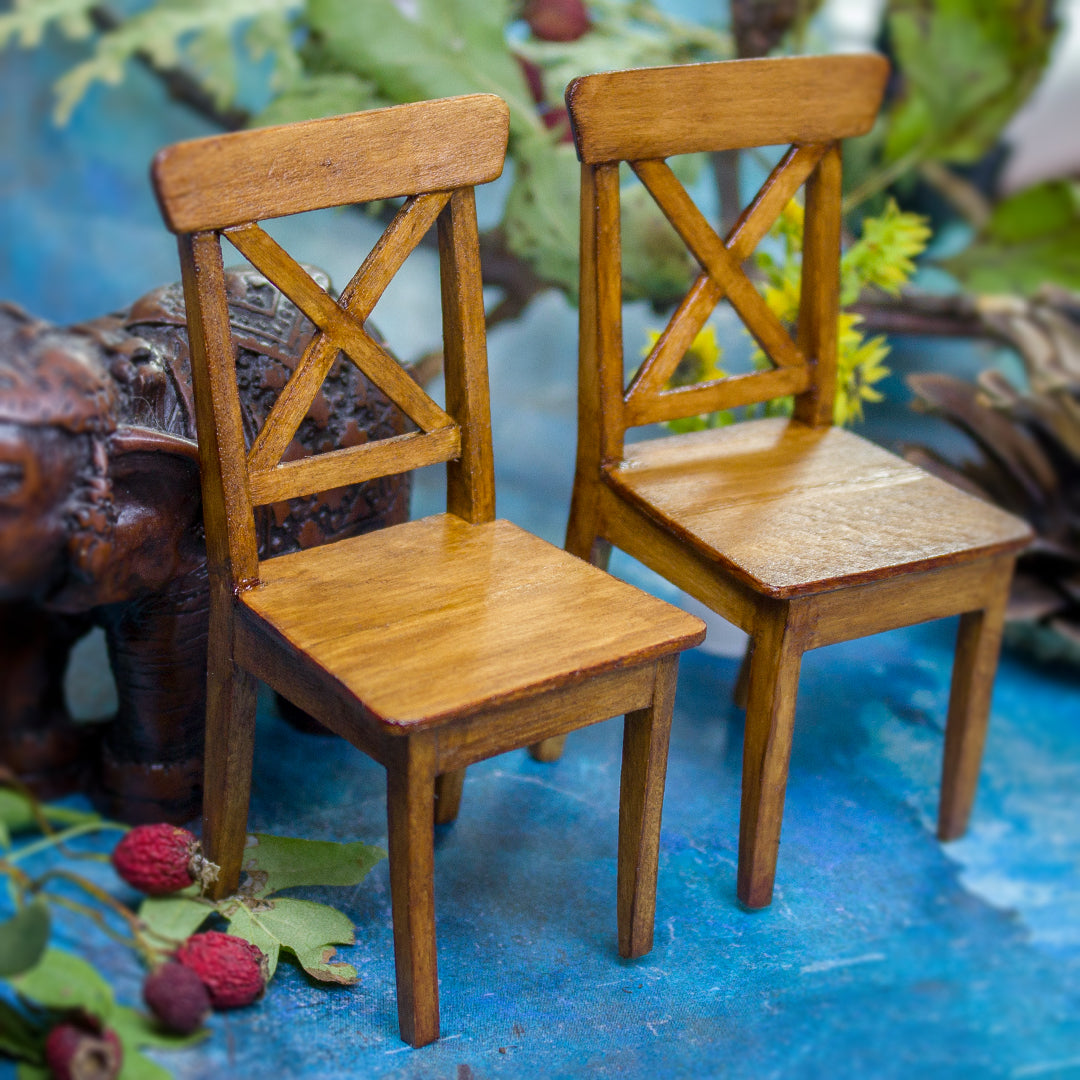 TEMPLATE Miniature chair inspired by Ikea Ingolf in 1:12 scale | PDF