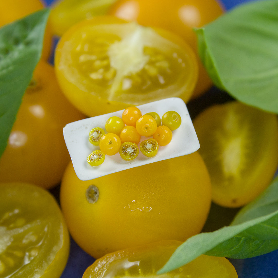 TUTORIAL Miniature yellow tomato cane with polymer clay for 1:12 scale dollhouse | PDF + video