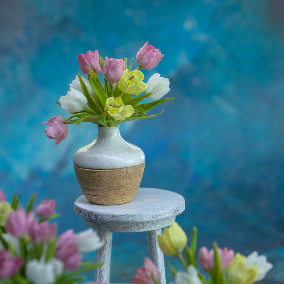 TUTORIAL Miniature tulips with air dry clay | PDF + video