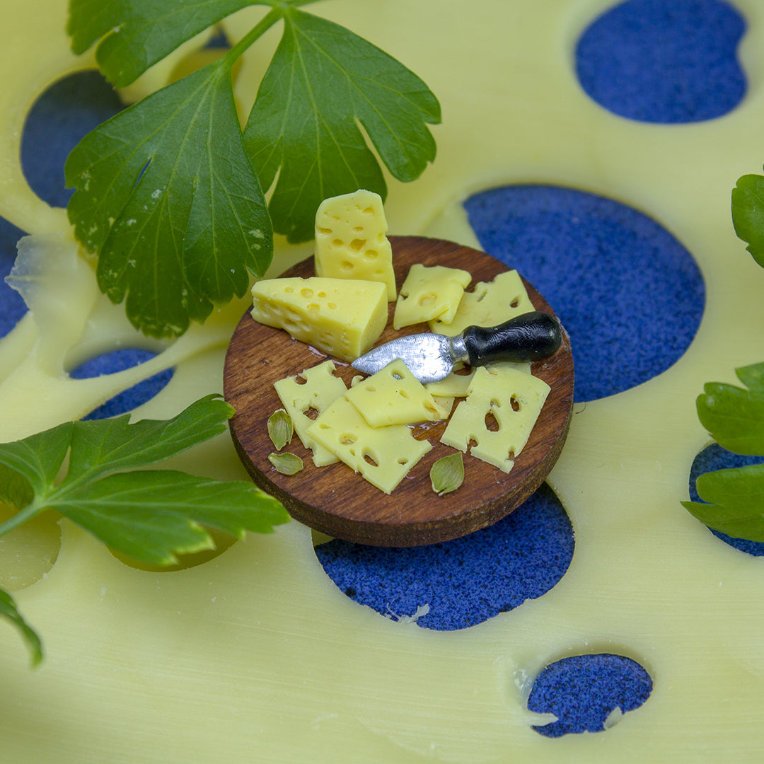TUTORIAL miniature Maasdam cheese with polymer clay | PDF + video