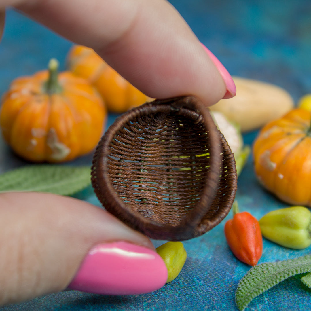 TUTORIAL Miniature Gods Eye Basket for 1:12 scale dollhouse | PDF + video