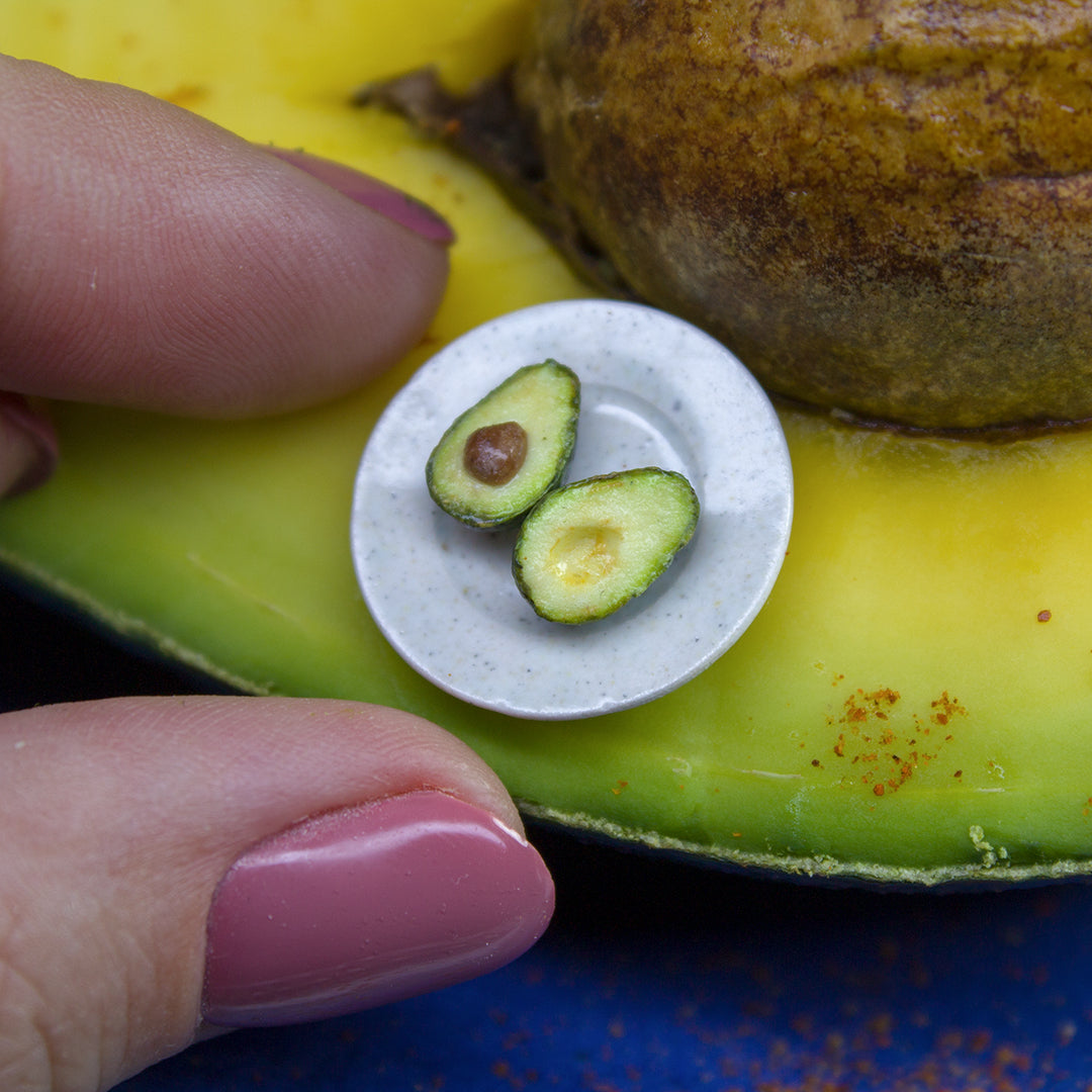TUTORIAL Miniature avocado with polymer clay | PDF + video