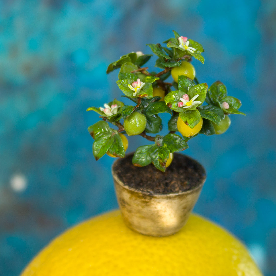 TUTORIAL Miniature lemon tree with polymer clay | PDF + video