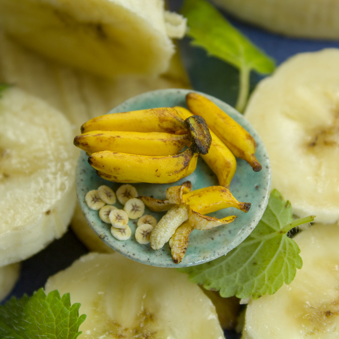 TUTORIAL Miniature banana cane with polymer clay for 1:12 scale dollhouse | PDF + video