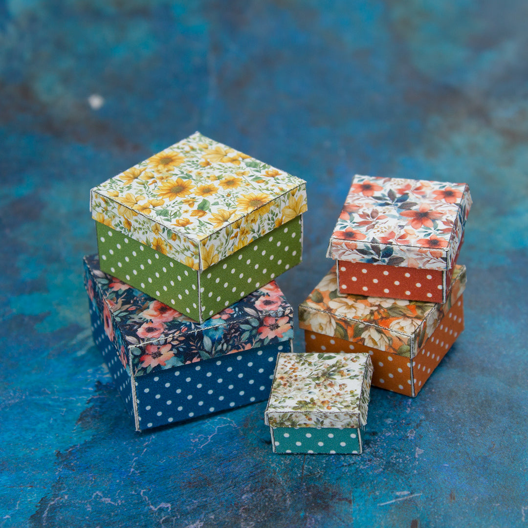 TEMPLATE Miniature vintage boxes for 1:12 scale dollhouse | PDF