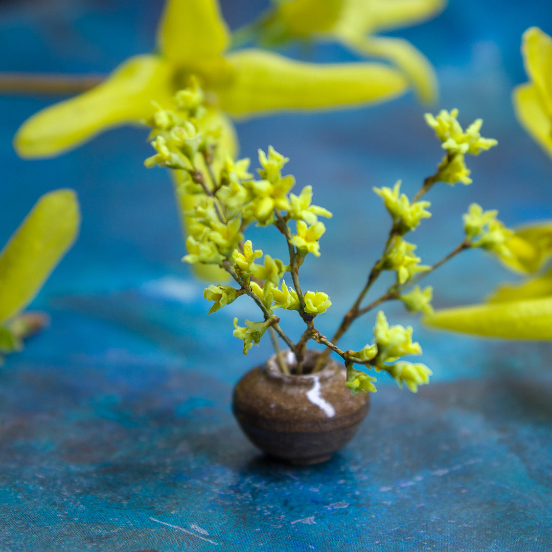 TUTORIAL Miniature forsythia with air dry clay | PDF + video