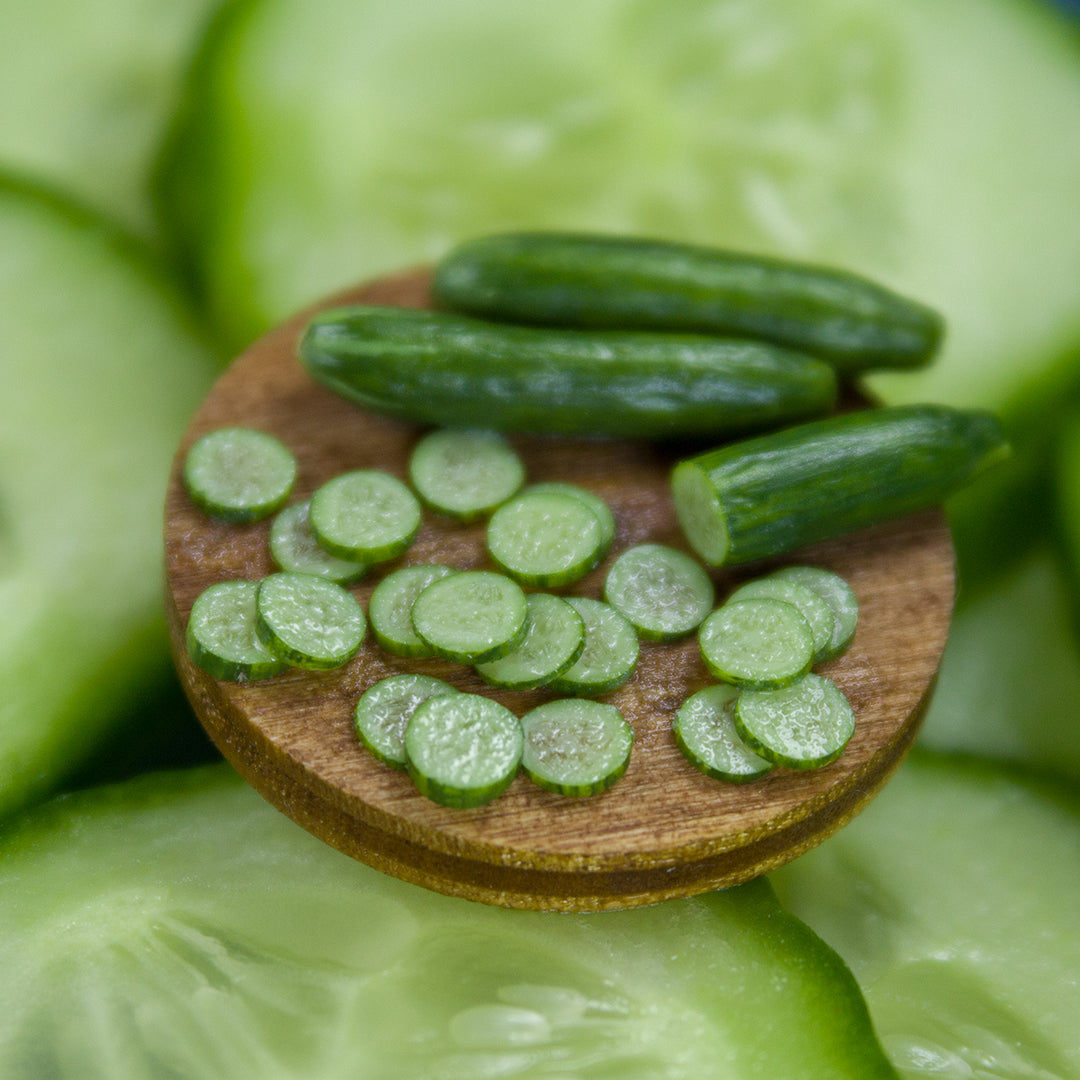 TUTORIAL Miniature cucumber cane with polymer clay for 1:12 scale dollhouse | PDF + video