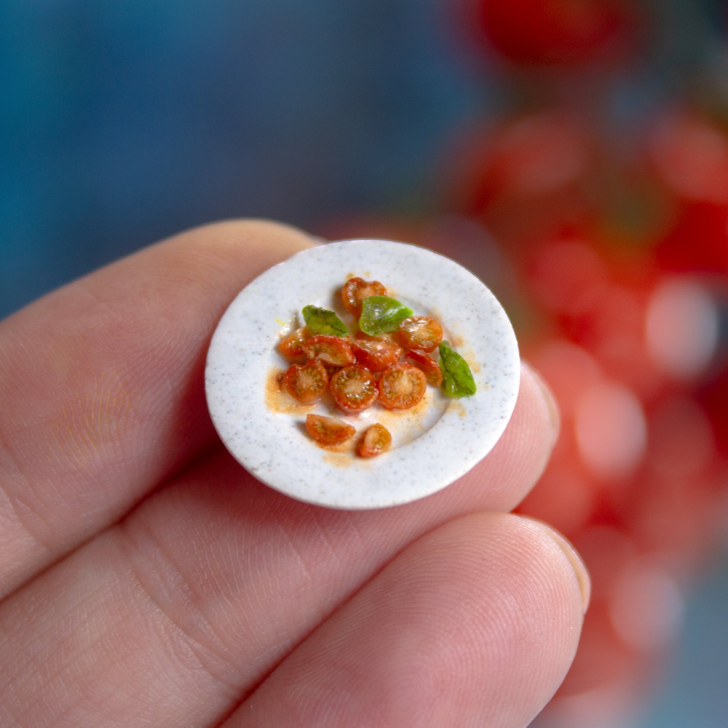 TUTORIAL Miniature polymer clay half tomato cane for 1:12 scale dollhouse | PDF + video
