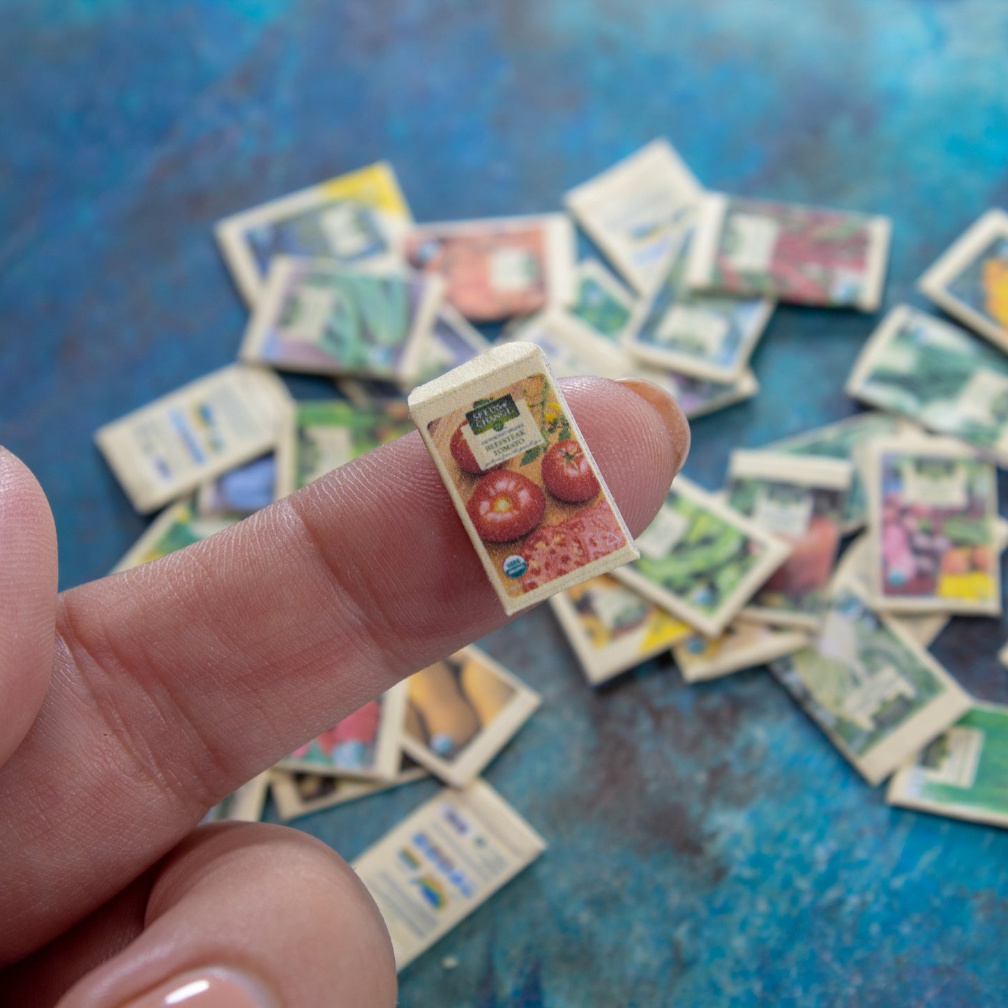 TEMPLATE Miniature seed packets 60 pcs for 1:12 scale dollhouse | PDF