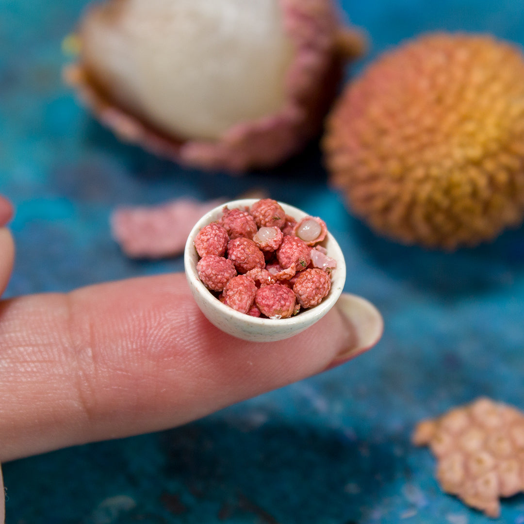 TUTORIAL Miniature litchi with polymer clay | PDF + video