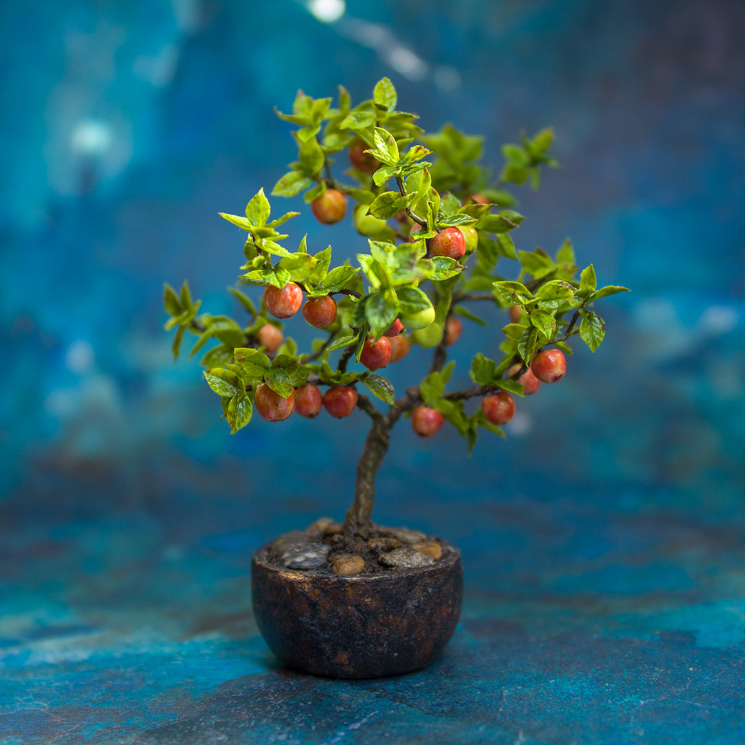TUTORIAL Miniature apple tree with polymer and air dry clay | PDF + video