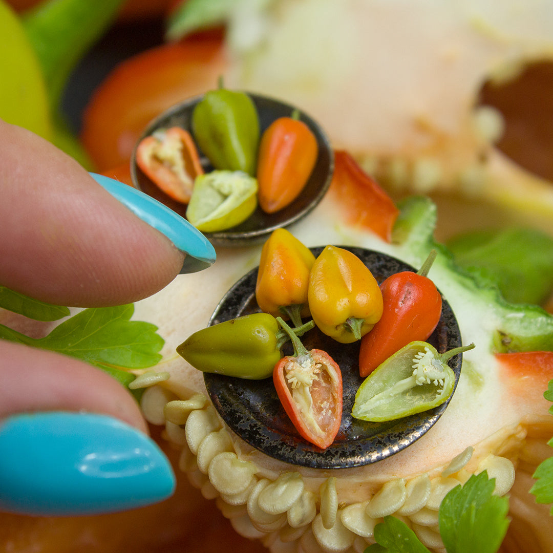 TUTORIAL Miniature pepper with polymer clay for 1:12 scale dollhouse | PDF + video