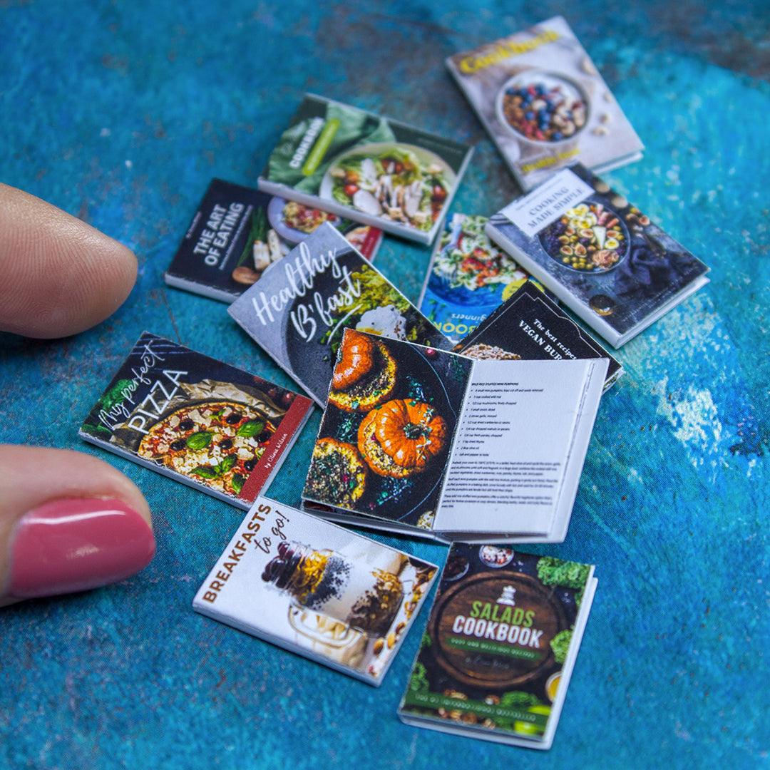 TEMPLATE 11pcs Miniature cooking booklets on A4 sheet | PDF