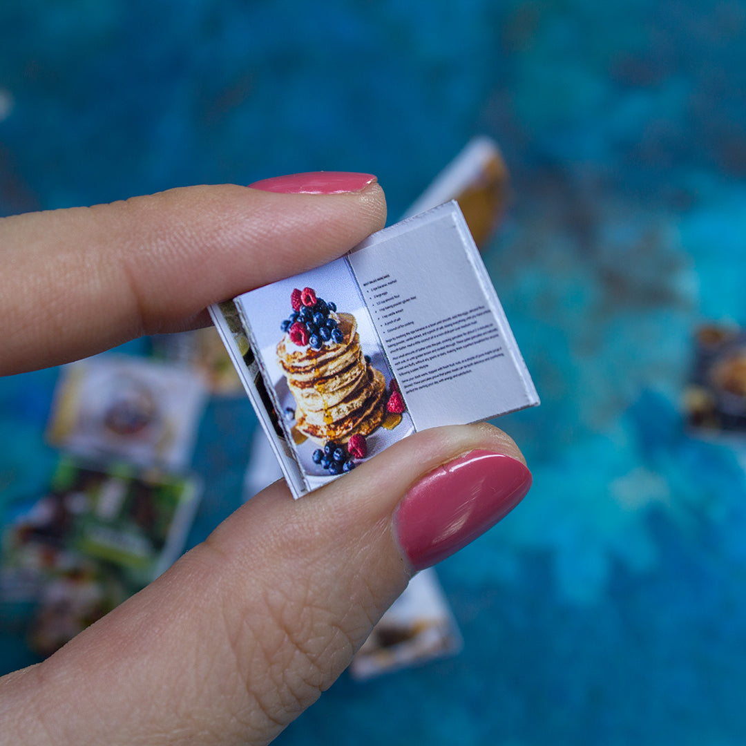 TEMPLATE 11pcs Miniature cooking booklets on A4 sheet | PDF