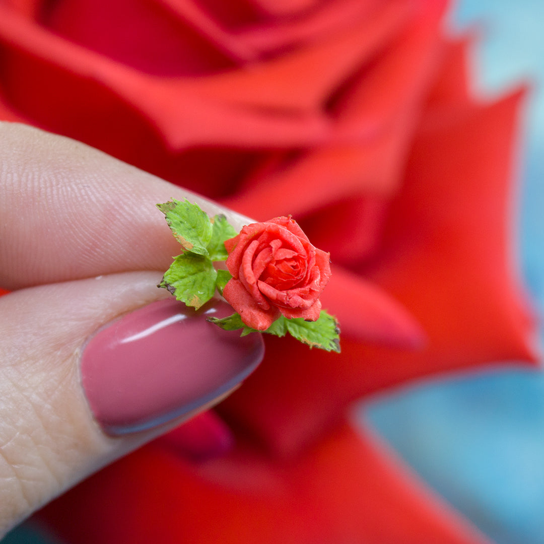 TUTORIAL Miniature French Roses with air dry clay | PDF + video